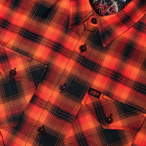 Dixxon Slayer Hell Awaits Flannel Men's Size L - Picture 3 of 3